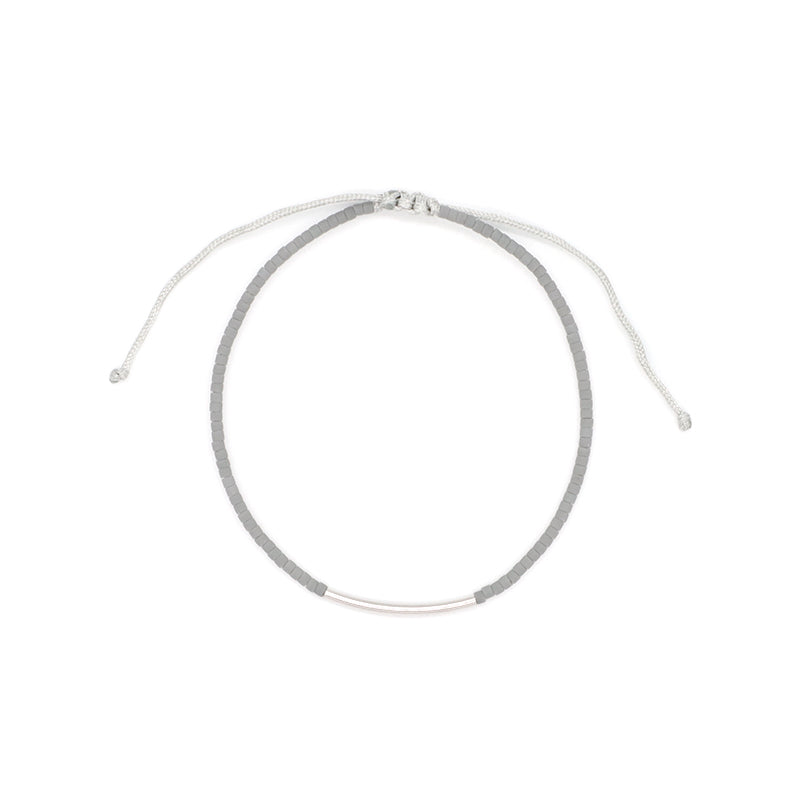 Adjustable Fashion OEM Custom Handmade Women Jewelry Woven Macrame Rhodium 925 Sterling Silver Charm Miyuki Beads Bracelet