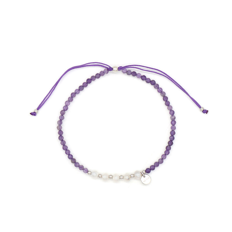 Wholesale Custom OEM Adjustable Handmade Women Macrame Energy 925 Sterling Silver Fresh Water Pearl Natural Stone Bracelet