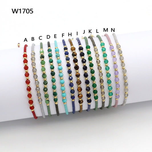 Custom OEM Wholesale Handmade Macrame Adjustable MIYUKI 925 Sterling Silver Fresh Water Pearl Natural Stone Bracelet