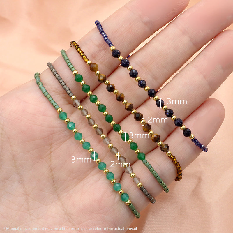 Custom OEM Wholesale Handmade Macrame Adjustable MIYUKI 925 Sterling Silver Fresh Water Pearl Natural Stone Bracelet