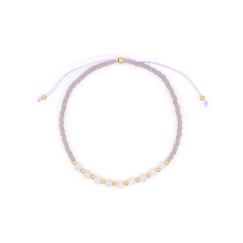 Custom OEM Wholesale Handmade Macrame Adjustable MIYUKI 925 Sterling Silver Fresh Water Pearl Natural Stone Bracelet