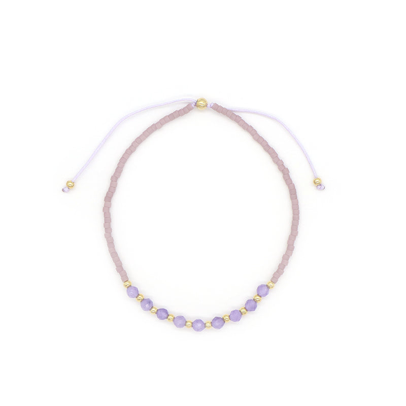 Custom OEM Wholesale Handmade Macrame Adjustable MIYUKI 925 Sterling Silver Fresh Water Pearl Natural Stone Bracelet