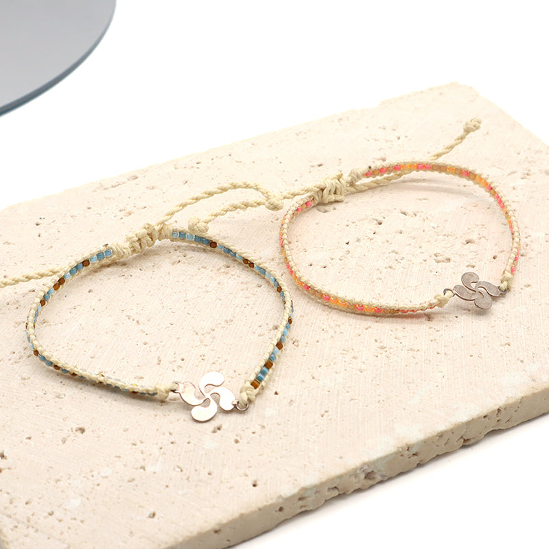 OEM Customized Fashionable Women Wholesale Handmade Jewelry Adjustable Braided Woven Macrame Miyuki Beads Bracelet For Gift