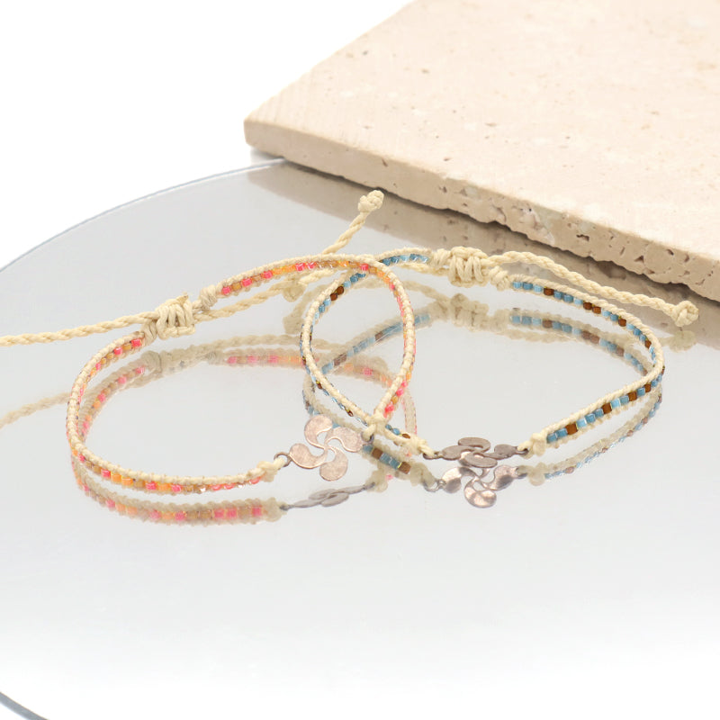 OEM Customized Fashionable Women Wholesale Handmade Jewelry Adjustable Braided Woven Macrame Miyuki Beads Bracelet For Gift