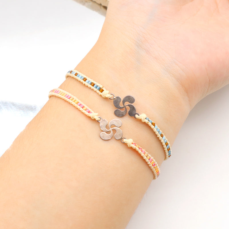 OEM Customized Fashionable Women Wholesale Handmade Jewelry Adjustable Braided Woven Macrame Miyuki Beads Bracelet For Gift