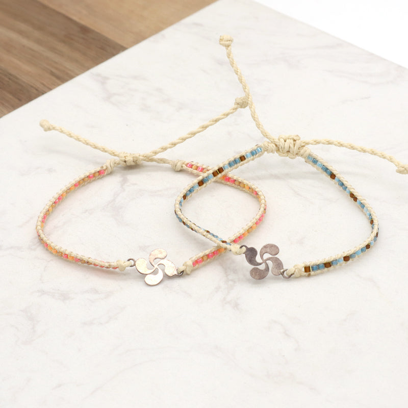 OEM Customized Fashionable Women Wholesale Handmade Jewelry Adjustable Braided Woven Macrame Miyuki Beads Bracelet For Gift