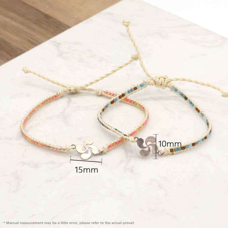 OEM Customized Fashionable Women Wholesale Handmade Jewelry Adjustable Braided Woven Macrame Miyuki Beads Bracelet For Gift