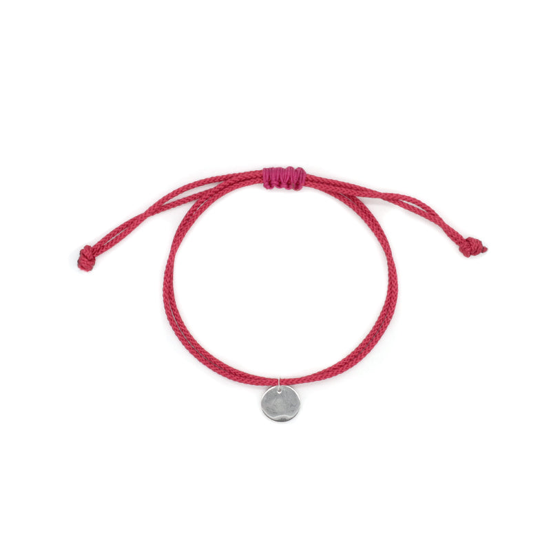 Various Color OEM Manufacture Custom Handmade Fashion Gift Braided Rope Adjustable 925 silver sterling Round Charm Bracelet
