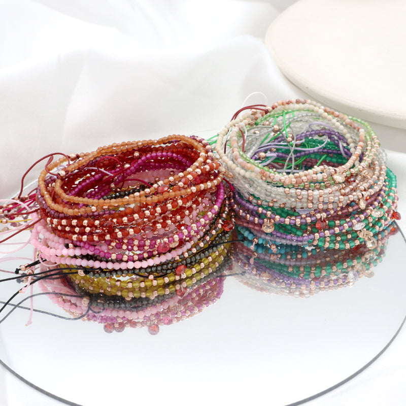 Handmade Wholesale Custom OEM Adjustable Women Macrame Energy Gold Plated 925 Sterling Silver CZ Charm Natural Stone Bracelet