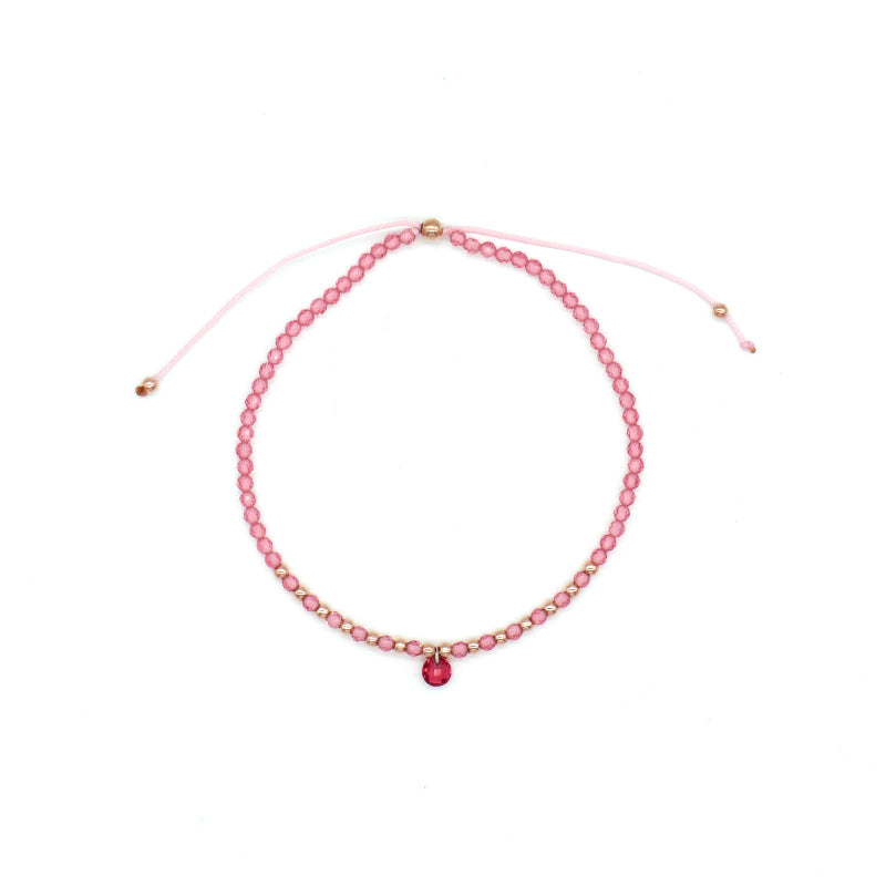 Handmade Wholesale Custom OEM Adjustable Women Macrame Energy Gold Plated 925 Sterling Silver CZ Charm Natural Stone Bracelet