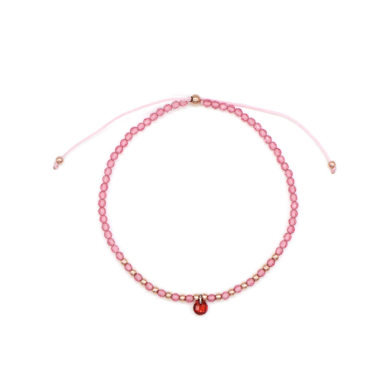 Handmade Wholesale Custom OEM Adjustable Women Macrame Energy Gold Plated 925 Sterling Silver CZ Charm Natural Stone Bracelet