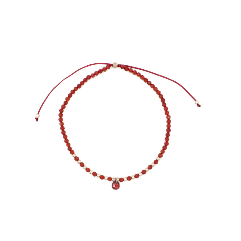 Handmade Wholesale Custom OEM Adjustable Women Macrame Energy Gold Plated 925 Sterling Silver CZ Charm Natural Stone Bracelet