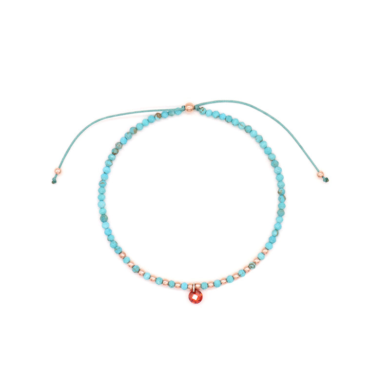 Handmade Wholesale Custom OEM Adjustable Women Macrame Energy Gold Plated 925 Sterling Silver CZ Charm Natural Stone Bracelet