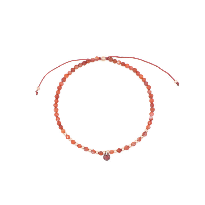 Handmade Wholesale Custom OEM Adjustable Women Macrame Energy Gold Plated 925 Sterling Silver CZ Charm Natural Stone Bracelet