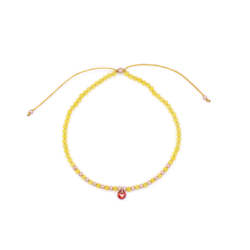 Handmade Wholesale Custom OEM Adjustable Women Macrame Energy Gold Plated 925 Sterling Silver CZ Charm Natural Stone Bracelet