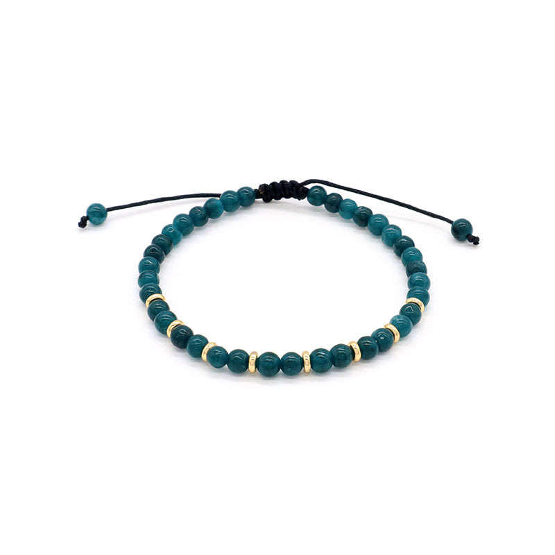 Wholesale Custom OEM Adjustable Handmade Gemstone 4mm Natural Stone Beads Elastic Bracelet For Women Men