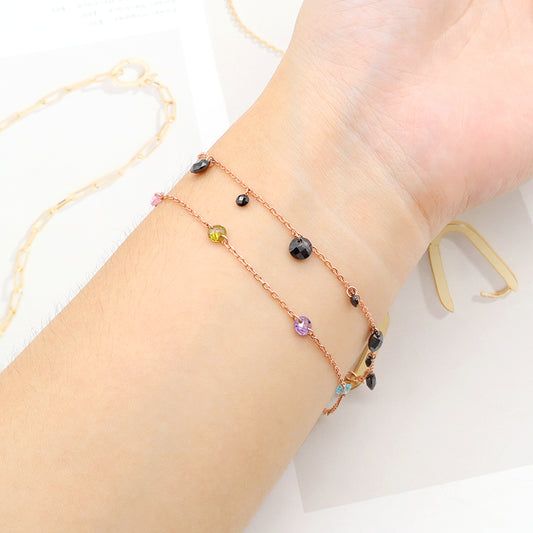 OEM Wholesale Custom Trendy Jewelry Custom 925 Sterling Silver Bracelet With CZ