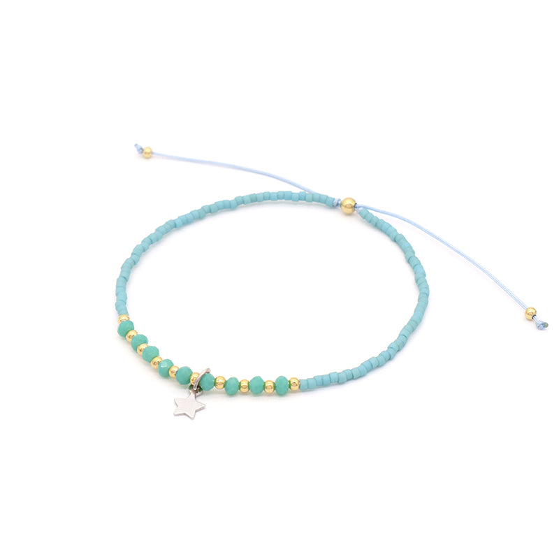 Newest Wholesale Custom Handmade Adjustable 925 Sterling Silver Pendant MIYUKI Natural Stone Bracelet For Gift Women