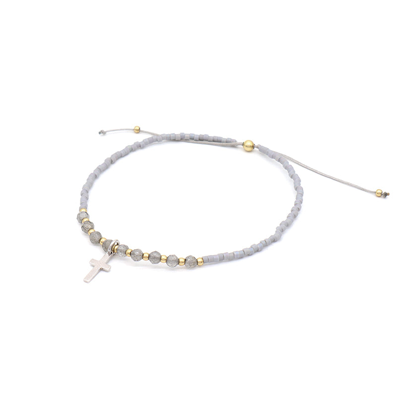 Newest Wholesale Custom Handmade Adjustable 925 Sterling Silver Pendant MIYUKI Natural Stone Bracelet For Gift Women