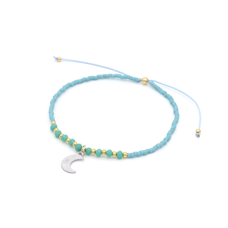 Newest Wholesale Custom Handmade Adjustable 925 Sterling Silver Pendant MIYUKI Natural Stone Bracelet For Gift Women