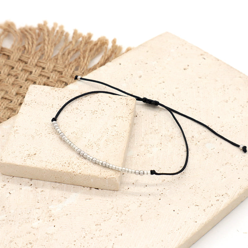 OEM Wholesale Custom Trendy Jewelry Custom MIYUKI Bracelet With Silver Beads