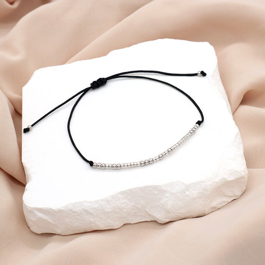 OEM Wholesale Custom Trendy Jewelry Custom MIYUKI Bracelet With Silver Beads