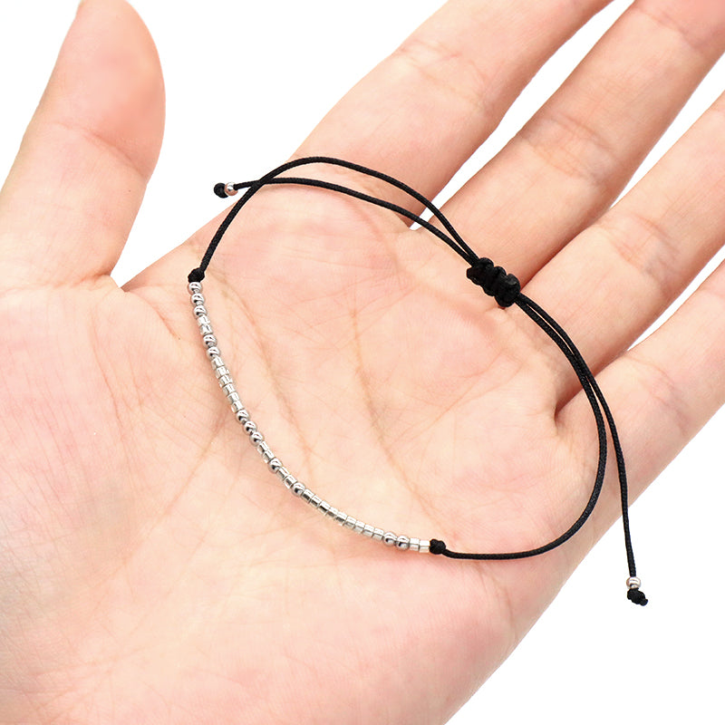 OEM Wholesale Custom Trendy Jewelry Custom MIYUKI Bracelet With Silver Beads