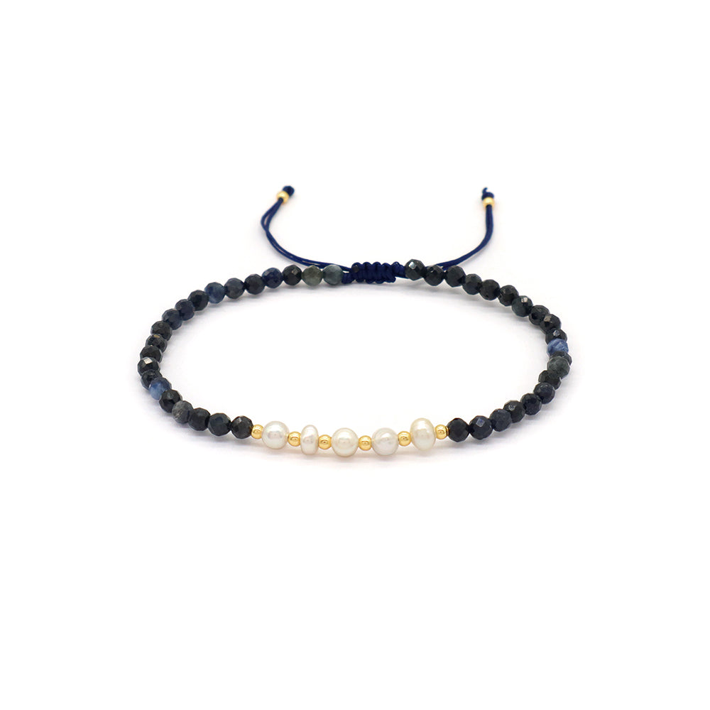 Wholesale Custom Factory Fashion Jewelry Adjustable Handmade Natural Stone Beads Bracelet Fresh Water Pearl Bracelet