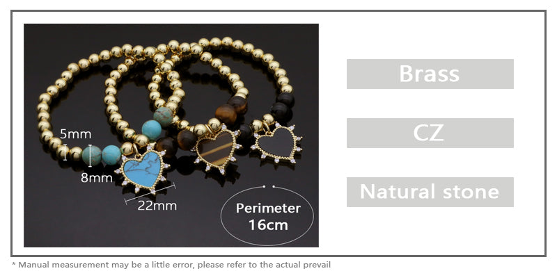 Hot Selling New Wholesale OEM Custom Handmade China Factory Fashion Gold Plated Bead Charm Natural Stone Bracelet For Gift Women