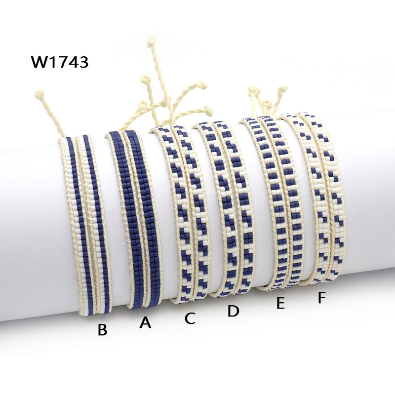 Wholesale OEM China Factory Fashion Handmade Adjustable Braided Miyuki Jewelry Gift Miyuki Beads Bracelet For Girl Women