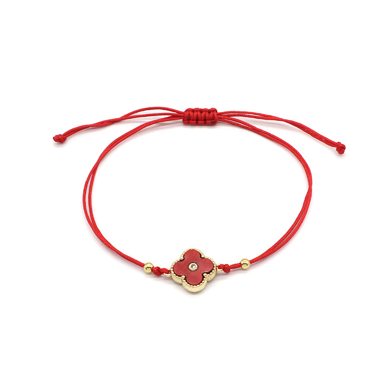 OEM Custom Good Quality Wholesale Simple Design Gold Plating Adjustable Handmade Cotton Wire Jewelry Brass Charm Bracelet