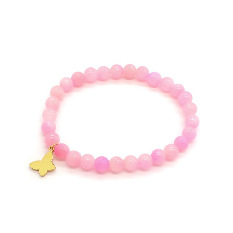 Newest Wholesale Manufacture Oem Customized Handmade Fashionable Stainless Steel Pendant Natural Stone Beads Bracelet For Gift Women