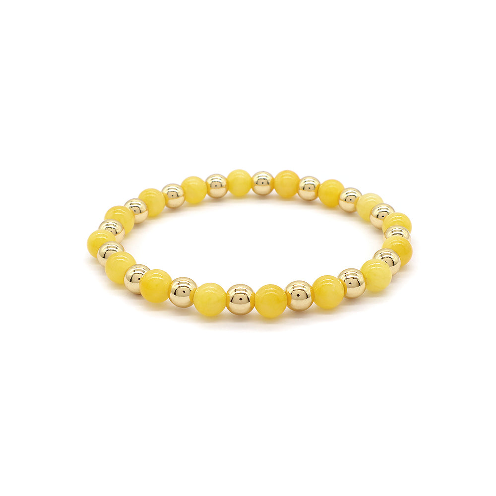 Factory Newest Wholesale Manufacture OEM Customized Handmade Fashionable Brass Bead Natural Stone Beads Bracelet For Gift Women