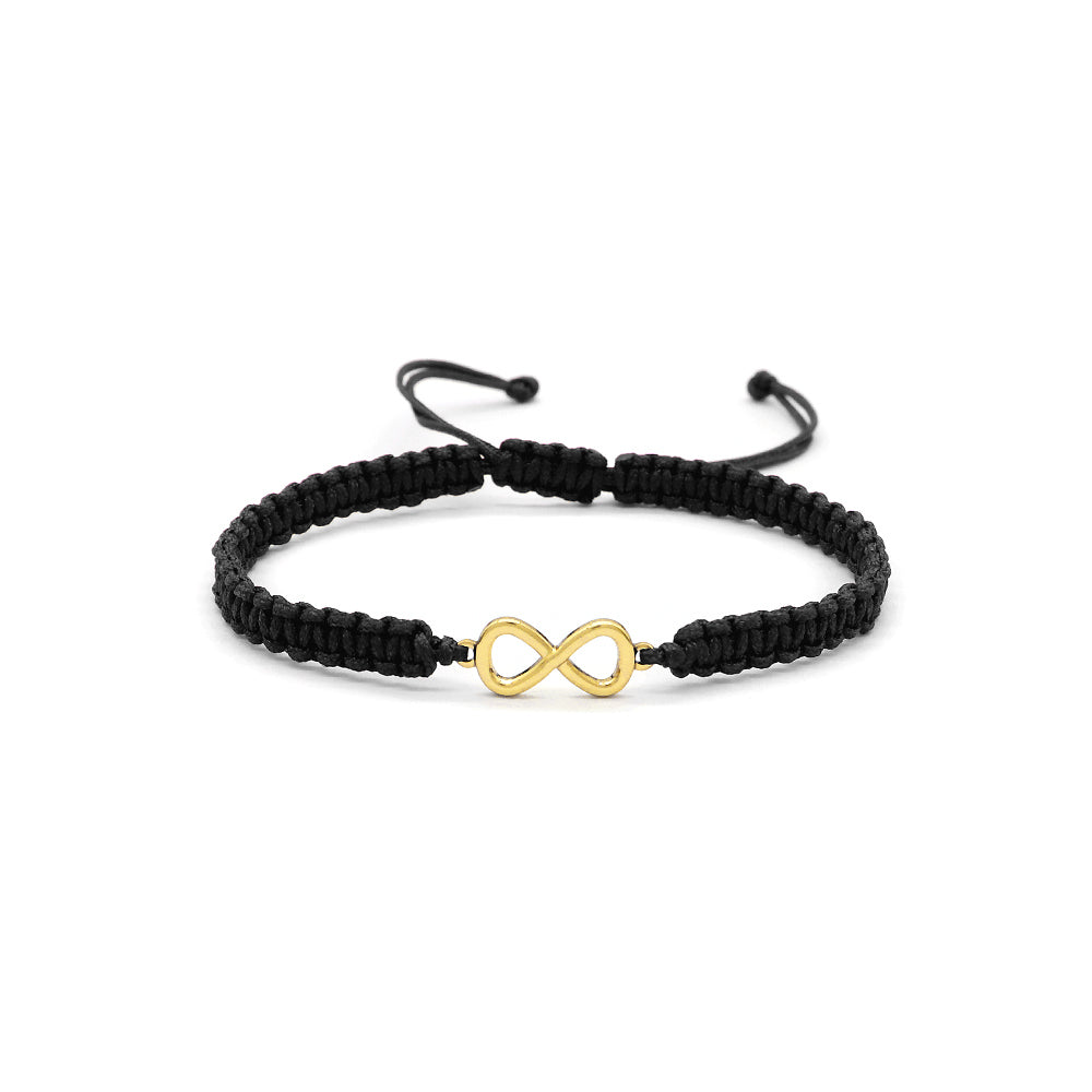 Wholesale Custom Handmade OEM Manufacture Adjustable Hand-Woven Thread Gold-Plated 925 Sterling Silver Charms Braided Rope Bracelet Jewelry Bangle Bracelet