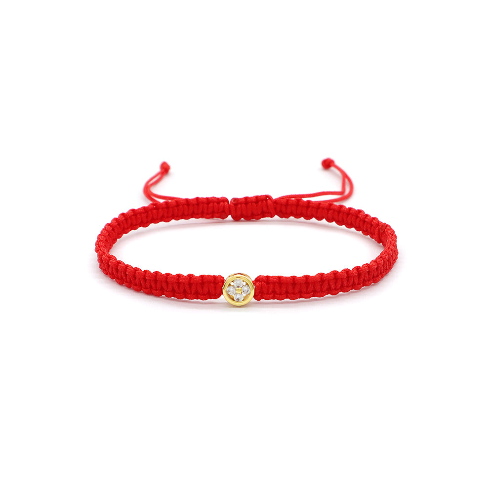 Wholesale Custom Handmade OEM Manufacture Adjustable Hand-Woven Thread Gold-Plated 925 Sterling Silver Charms Braided Rope Bracelet Jewelry Bangle Bracelet