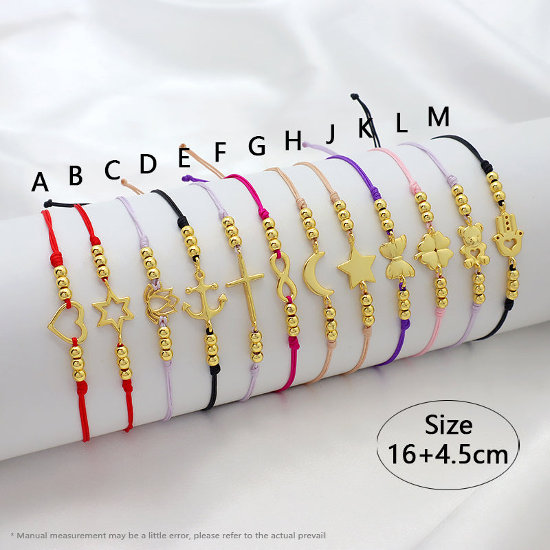 Wholesale Custom Handmade OEM Manufacture Adjustable Hand-Woven Thread 925 Sterling Silver Charms Braided Colorful Cotton Wire Bracelet Jewelry Bangle Bracelet
