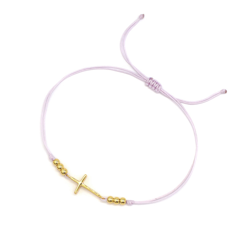 Wholesale Custom Handmade OEM Manufacture Adjustable Hand-Woven Thread 925 Sterling Silver Charms Braided Colorful Cotton Wire Bracelet Jewelry Bangle Bracelet