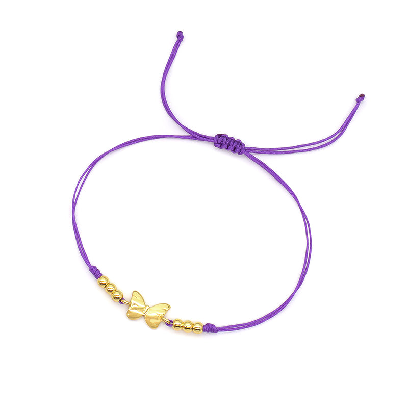 Wholesale Custom Handmade OEM Manufacture Adjustable Hand-Woven Thread 925 Sterling Silver Charms Braided Colorful Cotton Wire Bracelet Jewelry Bangle Bracelet