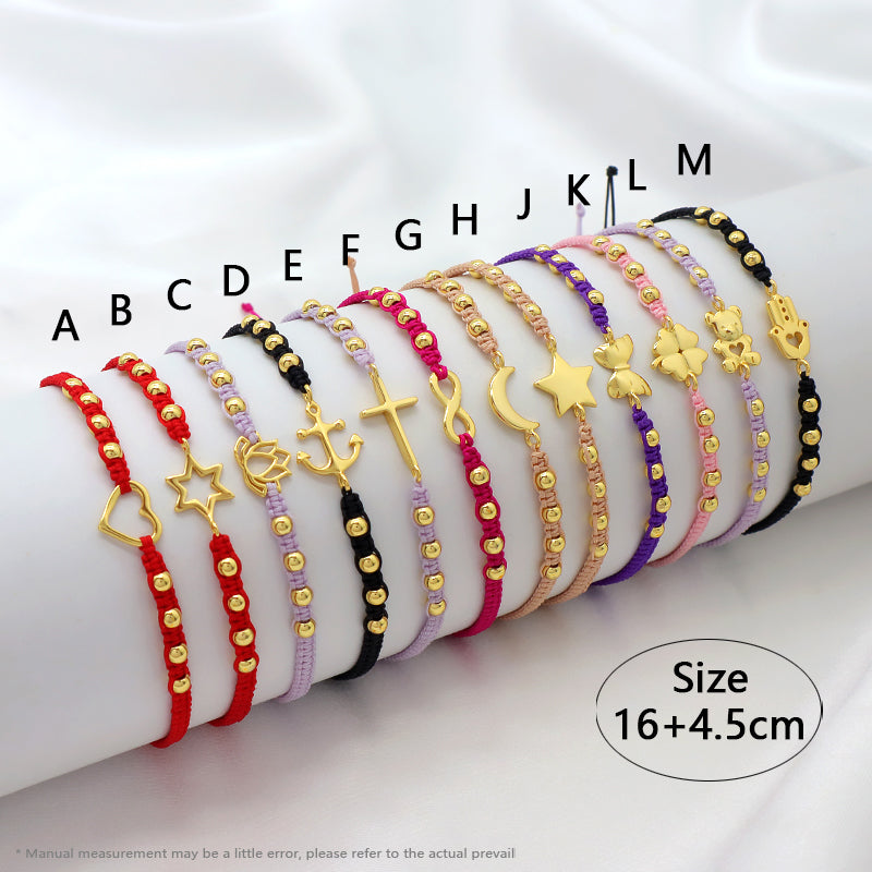 Wholesale Custom Handmade OEM Manufacture Adjustable Hand-Woven Thread 925 Sterling Silver Charms Braided Colorful Cotton Wire Bracelet Jewelry Bangle Bracelet