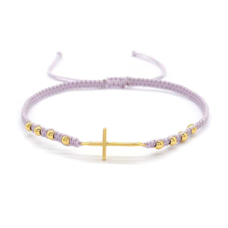 Wholesale Custom Handmade OEM Manufacture Adjustable Hand-Woven Thread 925 Sterling Silver Charms Braided Colorful Cotton Wire Bracelet Jewelry Bangle Bracelet