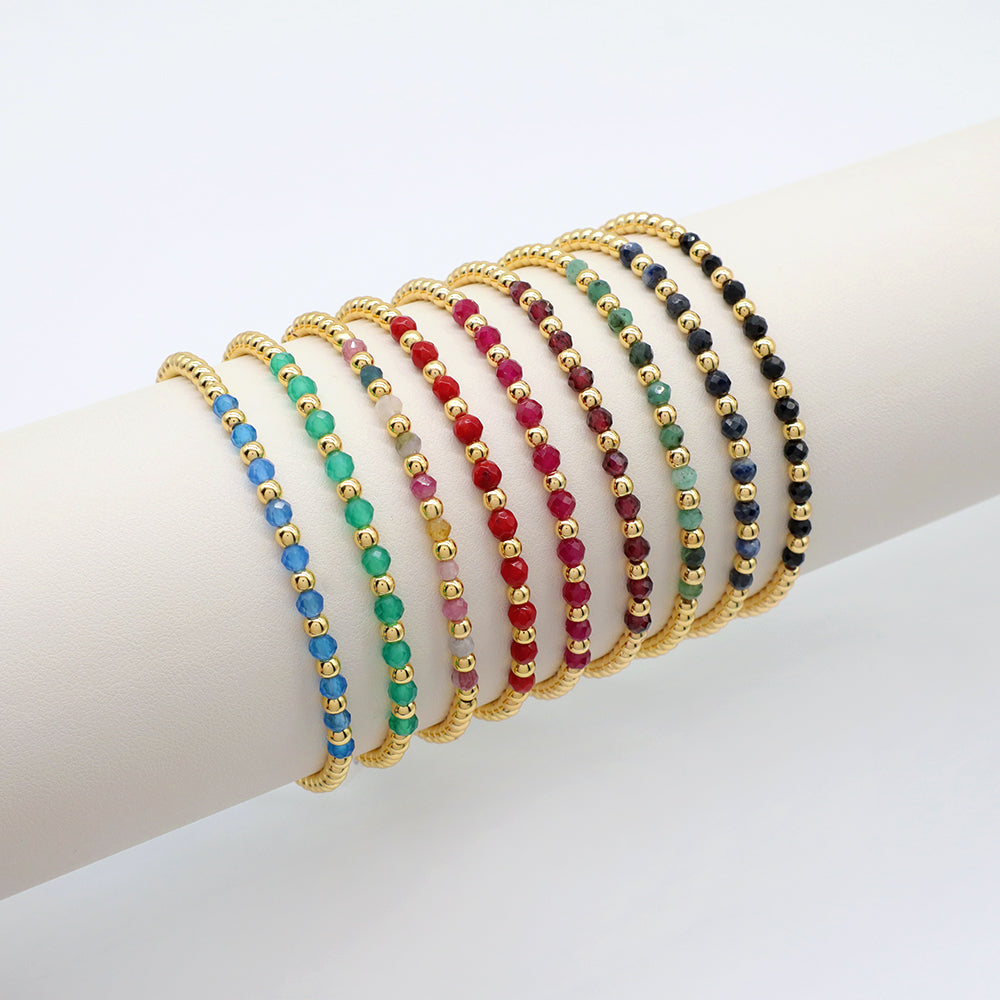 Natural Stone Fresh Water Pearl With 925 Sterling Silver Beads Bracelet