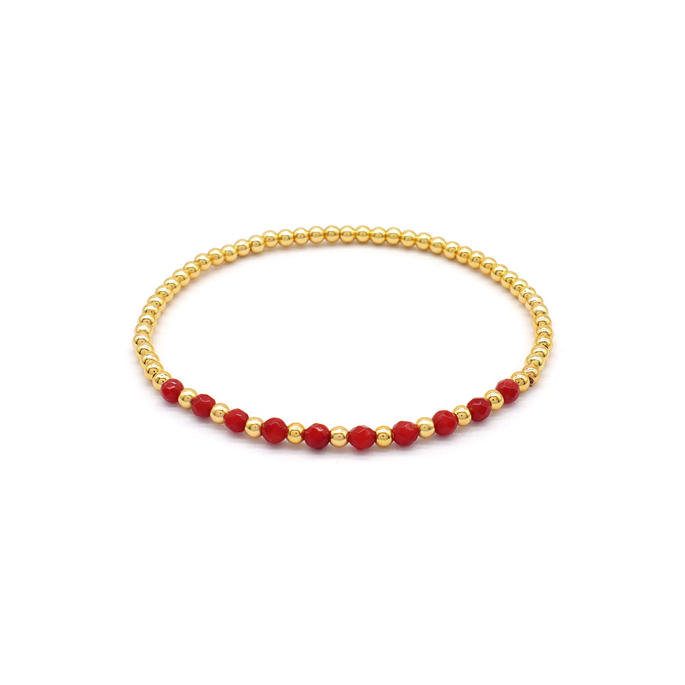 Natural Stone Fresh Water Pearl With 925 Sterling Silver Beads Bracelet