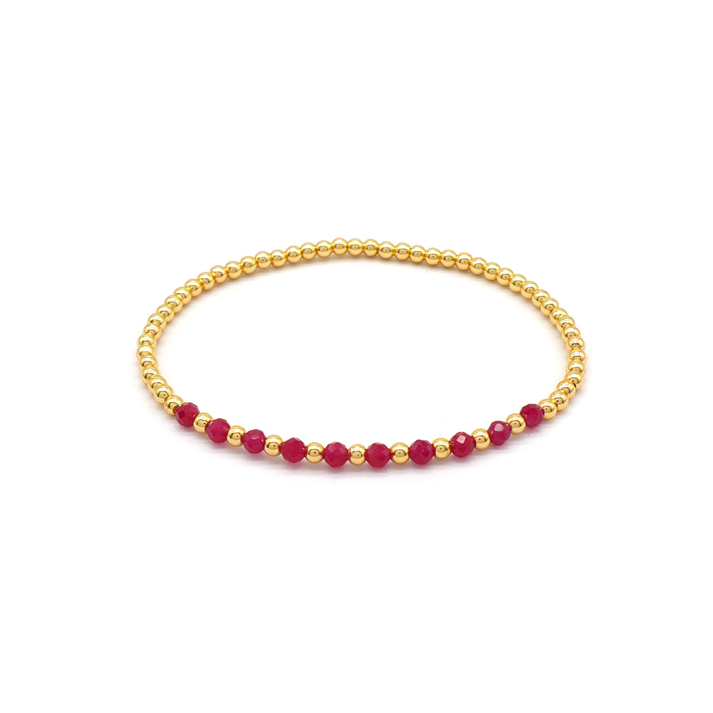 Natural Stone Fresh Water Pearl With 925 Sterling Silver Beads Bracelet