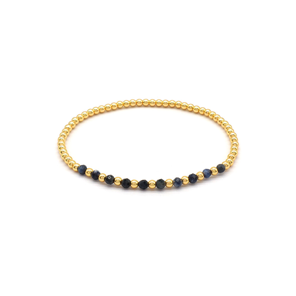 Natural Stone Fresh Water Pearl With 925 Sterling Silver Beads Bracelet