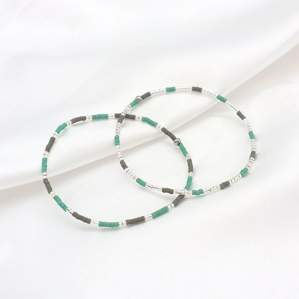 Colorful Miyuki Beads Handmade Elastic Adjustable Bracelet