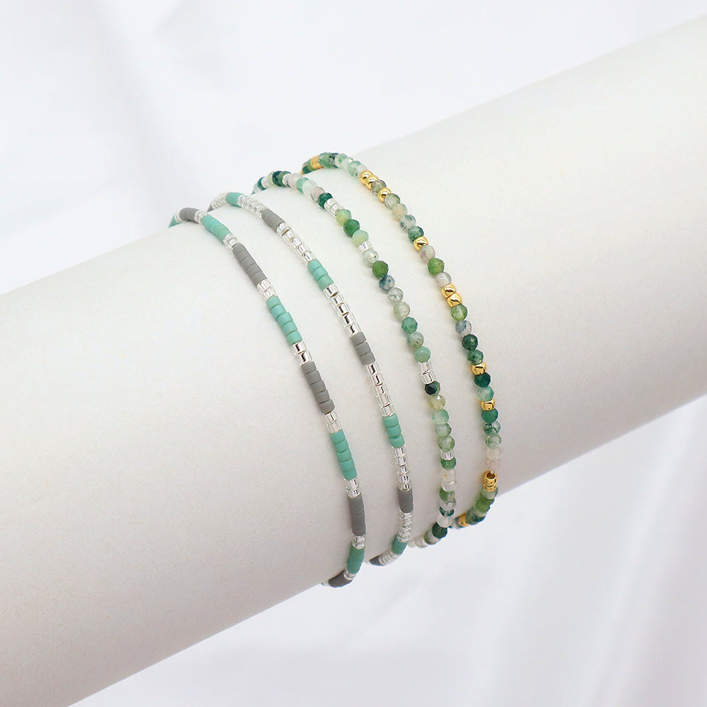 Colorful Miyuki Beads Handmade Elastic Adjustable Bracelet