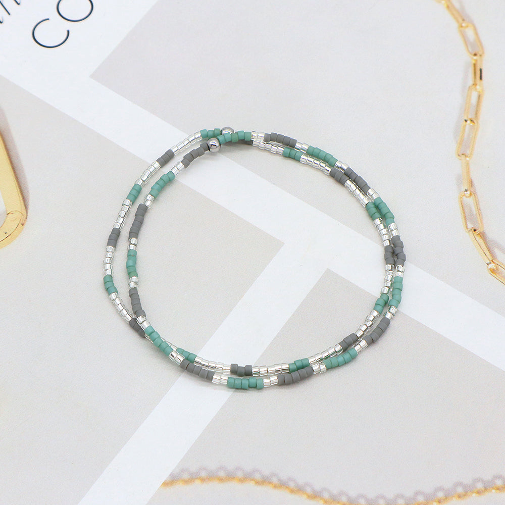 Colorful Miyuki Beads Handmade Elastic Adjustable Bracelet