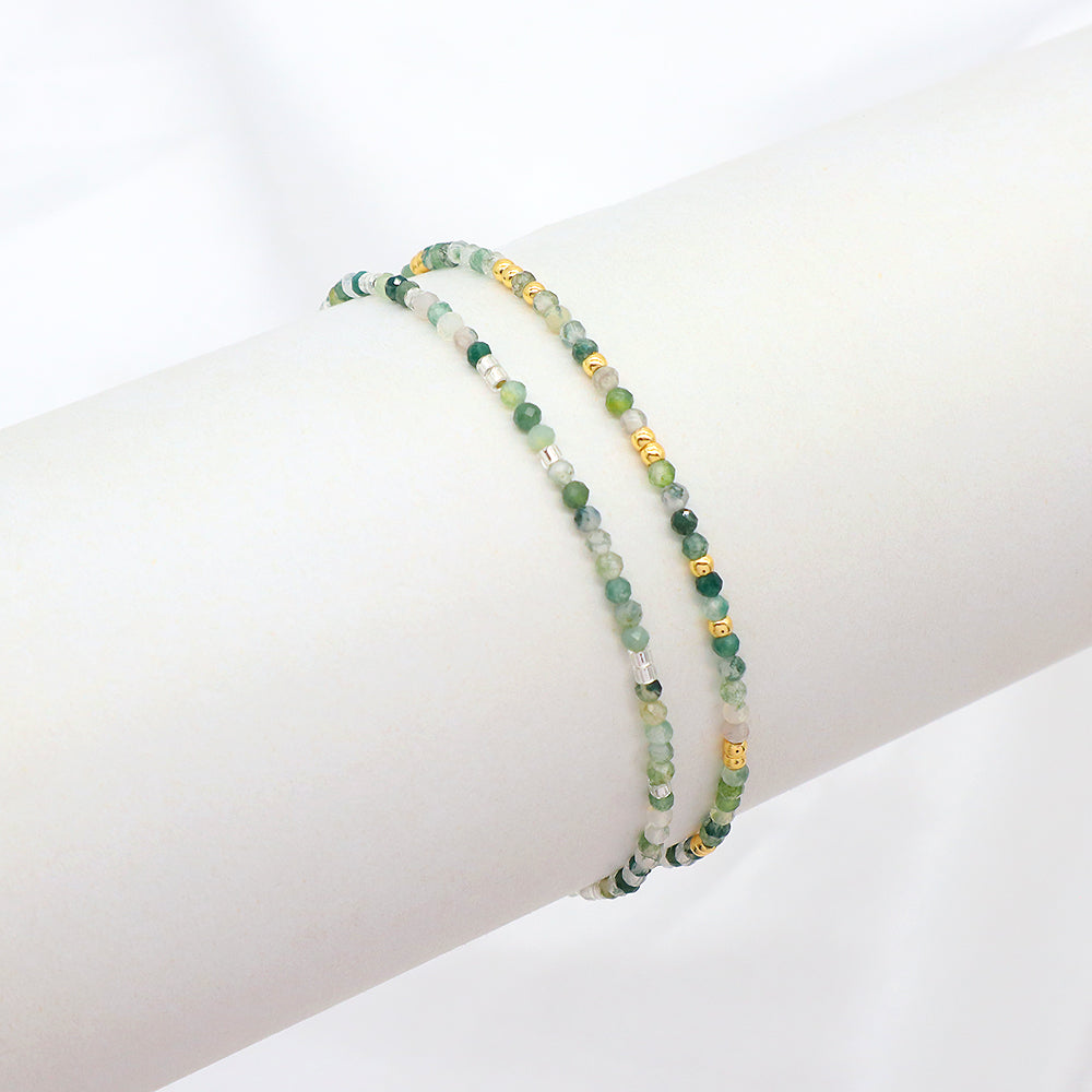 Colorful Miyuki Natural Stone Beads Handmade Elastic Adjustable Bracelet