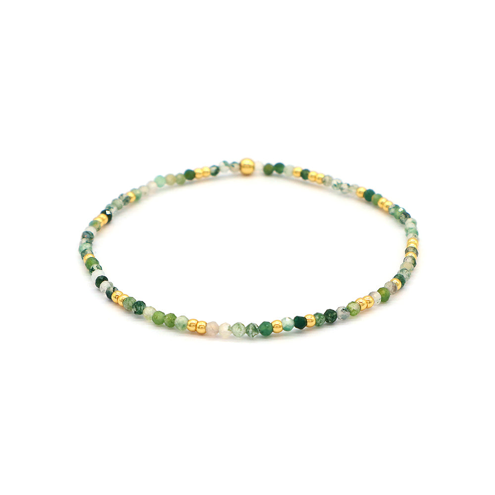 Colorful Miyuki Natural Stone Beads Handmade Elastic Adjustable Bracelet