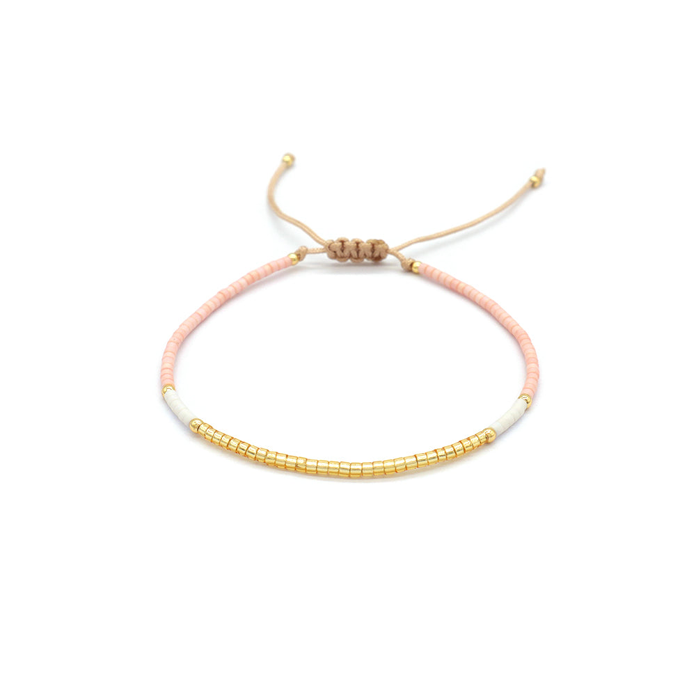 Custom Colorful Miyuki Beads Handmade Adjustable Braided Woven Bracelet